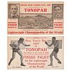Joe Gans vs. Kid Herman Lightweight Championship, Tonopah, Nevada, 1907, Fight Postcards