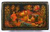 Wake Me Early—Russian Lacquer Box—Signed—1984