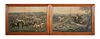 Pair of 19th Century Hunt Lithographs, Colored