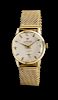 * A 14 Karat Yellow Gold Wristwatch, Continental Geneva,