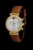 * An 18 Karat Yellow Gold Ref. 3735 Chronograph and Moonphase DaVinci Wristwatch, IWC,