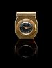 A 14 Karat Yellow Gold Lapel Clip Watch, Circle Watch Co.,