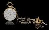 * An 18 Karat Yellow Gold Open Face Key Wound Pocket Watch, James McCabe, Royal Exchange, London,
