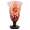 VASE, FRANCE, CA. 1920, Made in cameo-type glass, signed Charder Le Verre Francais