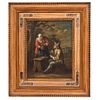 JEAN JOSEF HOREMANS, EL VIEJO (BELGIUM, 1682-1759), PAREJA DE CAMPESINOS, Oil on canvas, 11.6 x 9" (29.5 x 23 cm)