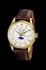 * An 18 Karat Yellow Gold Triple Date Moon Phase Ipsomatic Wristwatch, Gubelin,