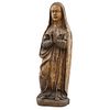 VIRGEN DE LOS DOLORES, MÉXICO, 18th century, Wood carving with trace of monochrome, Conservation details, 20.6" (52.5 cm) in height