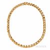 Gold Necklace, 29.7 dwt, lg. 15 1/2 in., hallmarks.