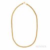 Gold Rope Chain, the terminals with applied bead accents, 4.70 mm, 22.0 dwt, lg. 20 1/4 in.