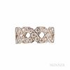 Tiffany & Co. Platinum and Diamond "Eternal Link" Ring, set with fifty-six full-cut diamonds, approx. total wt. 1.23 cts., size 5, sign