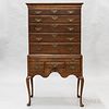 Queen Anne Cherry High Chest, (imperfections), ht. 72 1/2, wd. 38 1/2, dp. 18 1/2 in.