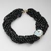 Tiffany & Co. Multi-strand Onyx Beaded Necklace