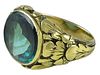 American Arts & Crafts Period Ring by the Oakes Studios with Tourmaline