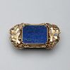 American Arts & Crafts Lapis Brooch by The Oakes Studio