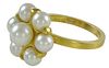 Georg Jensen Gold  Ring No. 903 with Pearls