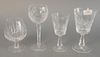 Thirty-eight piece group of Waterford to include set of six stemmed goblets, set of five champagnes, eight white wines, eleven red wine, pitcher, ice 