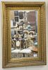 Pair of Victorian rectangle framed mirrors, gilt carved frames, 32" x 22".