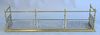 Brass wire fire rail, ht. 14", wd. 50", dp. 10 1/2".