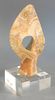 Attributed to Leonardo Nierman (Mexican/American, b. 1932), Mid-century onyx sculpture on lucite base, unsigned, ht. 12".
