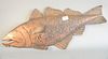 A Connecticut Coppersmith Cod wall sculpture, hammered copper, signed and dated by Rob Bunting, lg. 27". Provenance: The Vincent Family Collection, Fa