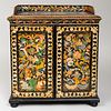Late Regency Polychrome Painted Table Cabinet
