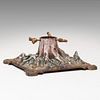 German Painted Iron 'Forest Floor' Christmas Tree Stand, Late 19th/Early 20th Century