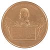 Wright, Charles Cushing. Medalla Conmemorativa del General en Jefe de la Campaña contra México, Winfield Scott. 1847. En bronce, 89 mm.