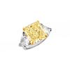 14.71ct Fancy Yellow Diamond Engagement Ring