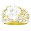 Jose Hess Spectacular Diamond-set Gold Ring GIA 4.22 Carat