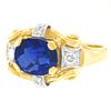 4.01 Carat Sapphire and Diamond Art Deco Ring c1920s