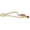 Antique c1860 Serpent Biting Turtle Choker with Garnets and Diamonds