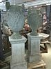Exceptional Pair of Austin & Seeley Urns on Pedestals