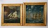 Pair of Trevor James Oil on Canvas Maritime Paintings, Contemporary