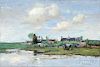 Stephen Maxfield Parrish (American, 1846-1938)      River Landscape, Normandy, France