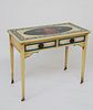 Antique American Decorated Two Drawer Dressing Table