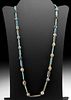 Romano-Egyptian Faience & Glass Bead Necklace