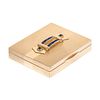 YELLOW GOLD AND SAPPHIRE COMPACT