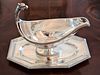 Elegant Antique French Silver Empire Style Sauce Boat by ‘Maitres Orfèvres’ BOIN TABURET - Courtesy Silver Art by D & R
