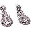 Circa 1820 Oval Drop French Pendaloque Cut Diamond Earrings - Courtesy The Spare Room