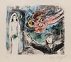 Marc Chagall
(French/Russian, 1887-1985)
La petit mariee (The Little Bride), 1977