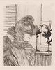Henri de Toulouse-Lautrec
(French, 1864 - 1901)
Madame le Margoin, Modiste (Madame le Margoin, Milliner), 1900