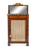 A Regency Style Brass-Mounted Rosewood Chiffoniere
Height 40 x width 25 x depth 13 inches.