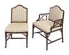 A Set of Ten Brighton Pavilion Style Faux Bamboo Dining Chairs
Height 36 inches.
