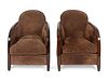 A Pair of Art Deco Rosewood Armchairs Attributed to Pierre-Paul Montagnac
Height 31 1/2 x width 25 1/2 x depth 27 3/4 inches.