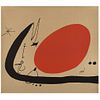 JOAN MIRÓ, Untitled, Proverbes à la main, 1970, Signed on plate, Offset lithography on canvas w/o print number, 27 x 30.3" (68.7 x 77 cm)