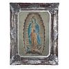 CARMEN PARRA, Virgen de Guadalupe, Signed, Serigraphy P. A., 25.1 x 21.2" (64 x 54 cm)
