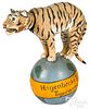 Roullet & Decamps clockwork tiger on a ball