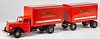 Smith Miller Mack box truck and pup trailer