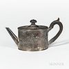 George III Sterling Silver Teapot, London, 1787-88, Henry Chawner, maker, ht. 5 1/2 in., approx. 12.3 troy oz.