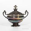 Continental Silver Tureen, 19th century, bearing unidentified hallmarks and French weevil mark, ht. 10 1/2 in., approx. 43.1 troy oz.